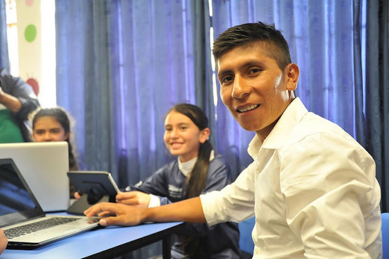 El día cuando Nairo Quintana regresó a su colegio