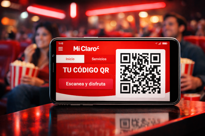 Claro lanza plan postpago con membresía de cine